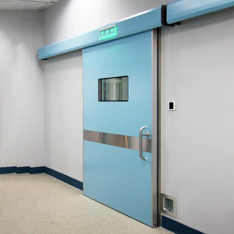 Porta deslizante hermética para sala limpa