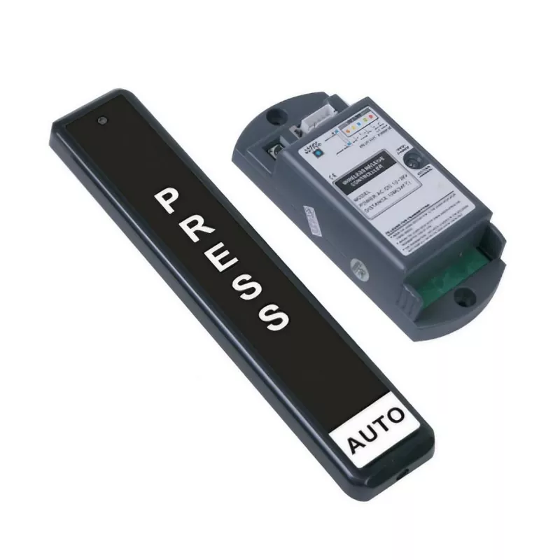 Interruptor de botão de pressão sem fio para porta automática